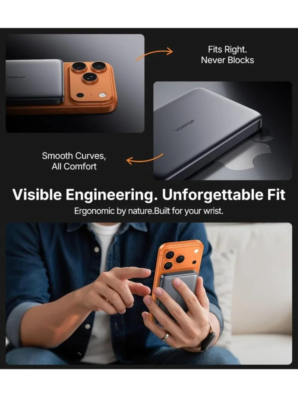 Ultra-Slim 10,000mAh Magnetic Power Bank | Fast Charging, Wireless Battery Pack